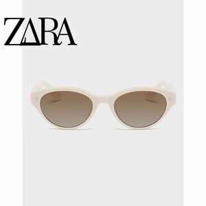 Cat-Eye Retro White Frame Black Lens Sunglasses